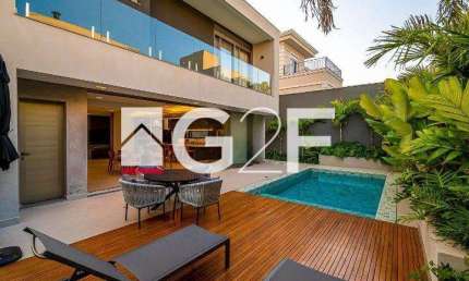 Casa em condomínio fechado com 3 quartos à venda na Rua das Palmas, 1, Alphaville Dom Pedro, Campinas, 360 m2 por R$ 4.800.000