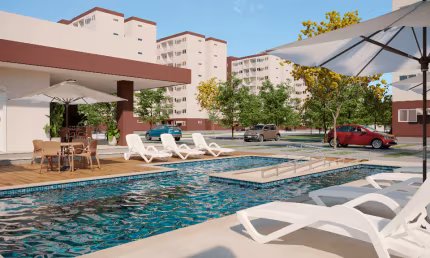 Apartamento com 2 quartos, sendo 1 suíte, e varanda no bairro da Várzea em Recife.