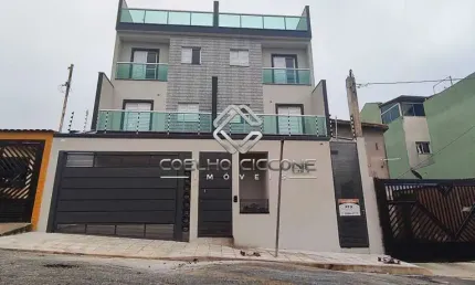 Cobertura com 2 quartos à venda no Jardim Santo Alberto, Santo André  por R$ 450.000