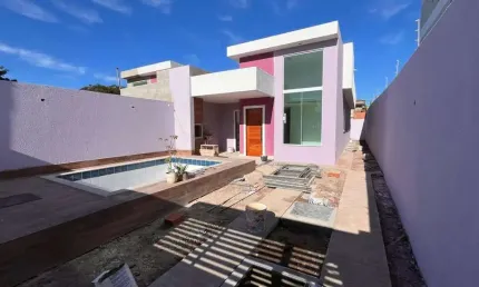 Casa Linear Moderna com 03 Dorm. em Village Rio das Ostras  -  Rio das Ostras