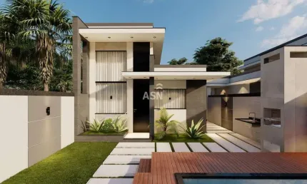 Casa linear em extensão do bosque  -  rio das ostras