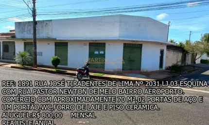 Sala comercial para alugar no bairro Aeroporto - Araguari/MG