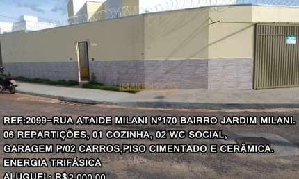 Ponto Comercial para alugar no bairro Jardim Milani - Araguari/MG