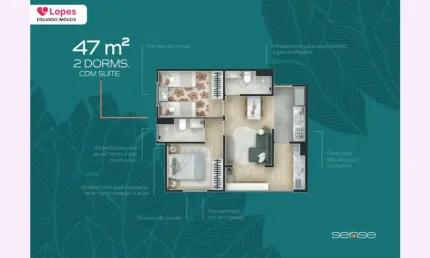 Lançamento apartamento de 2 dormitórios com suíte 1 vaga jardim armênia