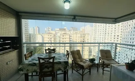 Excelente apartamento com Suite, Varanda Gourmet e Vista Mar