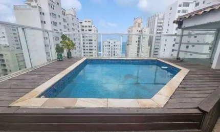 Cobertura com 2 dormitórios, 180 m² - venda ou aluguel - Pitangueiras - Guarujá/SP