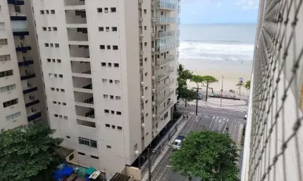 APARTAMENTO NO CALÇADÃO DA PRAIA DE PITANGUEIRAS, COM VISTA PARA O MAR