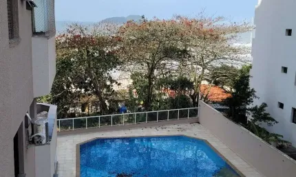 TOMBO – FRENTE AO MAR, EXCELENTE APARTAMETO COM LINDA VISTA, MARAVILHOSA ÁREA DE LAZER, GARAGEM NO PRÉDIO.