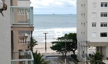Pitangueiras- no calçadão com maravilhosa vista mar , garagem demarcada no prédio.