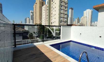 Casa para Venda em Santos, Embaré, 3 dormitórios, 3 suítes, 5 banheiros, 2 vagas