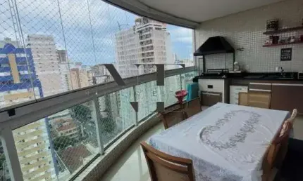 Apartamento para Venda em Santos, Boqueirão, 3 dormitórios, 3 suítes, 5 banheiros, 2 vagas
