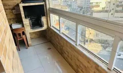 Apartamento para Venda em Praia Grande, Guilhermina, 1 dormitório, 1 banheiro, 1 vaga