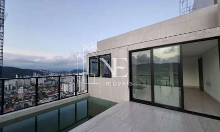 Cobertura Duplex para Venda em Santos, José Menino, 3 dormitórios, 3 suítes, 4 banheiros, 2 vagas