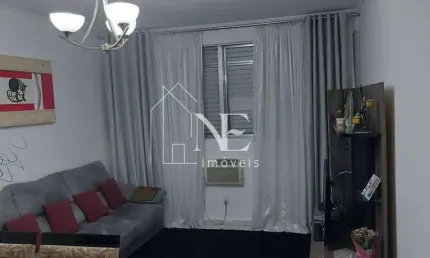 Apartamento para venda em santos, gonzaga, 2 dormitórios, 2 banheiros, 1 vaga