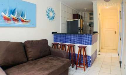 Apartamento para Venda em Guarujá, Pitangueiras, 1 dormitório, 1 banheiro