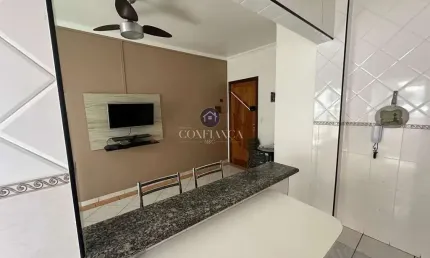 Apartamento para Venda em Praia Grande, Tupi, 1 dormitório, 1 banheiro, 1 vaga