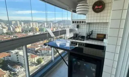 Apartamento para locação em santos, boqueirão, 2 dormitórios, 1 suíte, 2 banheiros, 2 vagas