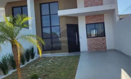 Casa com 3 quartos à venda na Rua Chile, Nações, Fazenda Rio Grande, 133 m2 por R$ 650.000