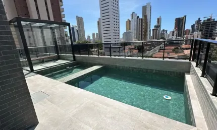 Flat com 1 quarto à venda na Rua Juvenal Mário da Silva, Manaíra, João Pessoa