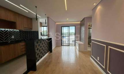 Apartamento decorado para alugar em Vinhedo com 2 quartos sendo 1 suíte no Condomínio Vicenza .