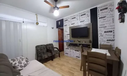 Apartamento com 2 quartos à venda na rua carlos gomes, --, campo grande, santos por r$ 335.000
