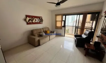Cobertura com 4 quartos para alugar na avenida doutor bernardino de campos, --, pompéia, santos por r$ 10.000