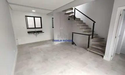 Casa em condomínio fechado com 2 quartos à venda na Rua Alberto Veiga, --, Marapé, Santos por R$ 550.000