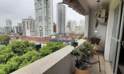 Apartamento com 3 quartos à venda na avenida washington luís, --, gonzaga, santos por r$ 870.000