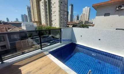 Casa em condomínio fechado com 3 quartos à venda na delphin moreira, --, embaré, santos por r$ 1.450.000