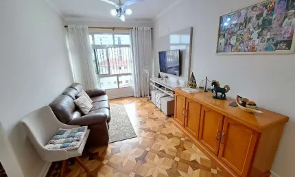 Apartamento com 2 quartos à venda na rua doutor carvalho de mendonça, --, vila belmiro, santos por r$ 500.000