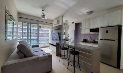 Apartamento com 1 quarto para alugar na Rua Emílio Ribas, --, Vila Mathias, Santos por R$ 3.400