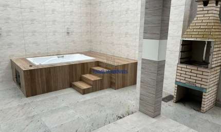Casa em condomínio fechado com 3 quartos à venda na Alberto Baccarat, --, Boqueirão, Santos por R$ 1.650.000