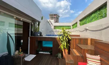Cobertura com 3 quartos à venda na Dona Anália Franco, --, Aparecida, Santos por R$ 2.900.000