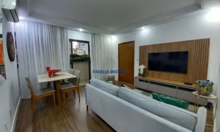Apartamento com 2 quartos à venda na avenida dino bueno, --, ponta da praia, santos por r$ 690.000