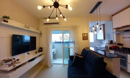 Apartamento com 1 quarto à venda na Rua João Guerra, --, Macuco, Santos por R$ 410.000