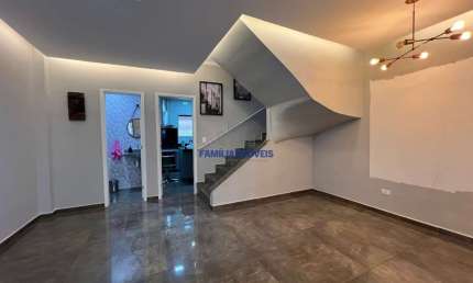 Casa em condomínio fechado com 3 quartos à venda na Rua José Clemente Pereira, --, Campo Grande, Santos por R$ 860.000
