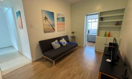 Apartamento com 1 quarto à venda na Avenida Marechal Floriano Peixoto, --, Gonzaga, Santos por R$ 485.000