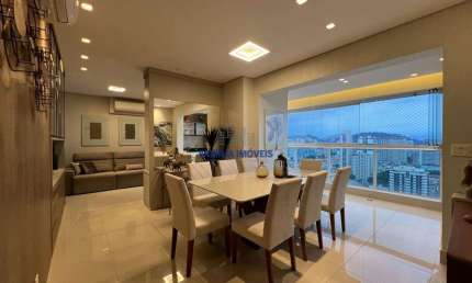 Apartamento com 3 quartos à venda na Rua Machado de Assis, --, Boqueirão, Santos por R$ 2.390.000