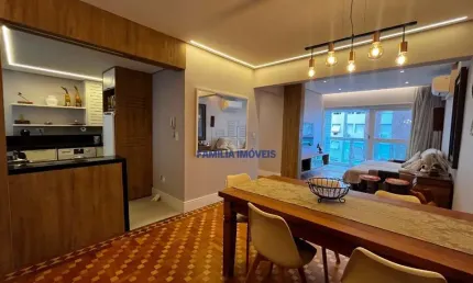 Apartamento com 1 quarto à venda na Avenida Siqueira Campos, --, Boqueirão, Santos por R$ 649.000