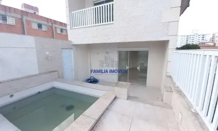 Casa em condomínio fechado com 4 quartos à venda na Rua Nabuco de Araújo, --, Embaré, Santos por R$ 1.590.000