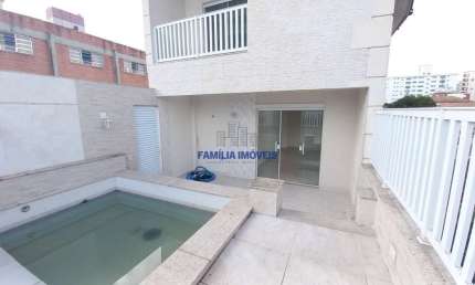 Casa em condomínio fechado com 4 quartos para alugar na Rua Nabuco de Araújo, --, Embaré, Santos por R$ 12.000
