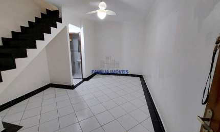 Casa em condomínio fechado com 2 quartos à venda na Cidade de Guarujá, --, Vila Cascatinha, São Vicente por R$ 280.000