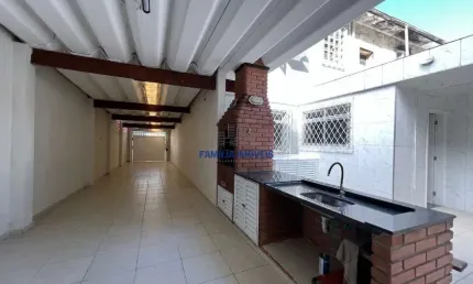 Casa em condomínio fechado com 2 quartos para alugar na alfredo albertini, --, marapé, santos por r$ 4.500