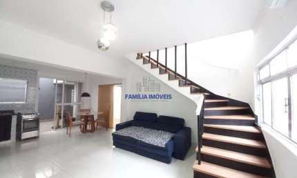 Casa em condomínio fechado com 2 quartos para alugar na Rua Professor Torres Homem, --, Embaré, Santos por R$ 4.000