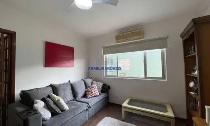 Apartamento com 1 quarto à venda na rua josé clemente pereira, --, campo grande, santos por r$ 385.000