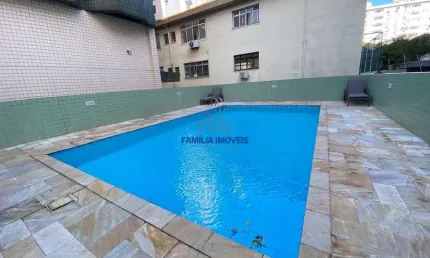 Apartamento com 3 quartos à venda na rua bahia, --, gonzaga, santos por r$ 890.000