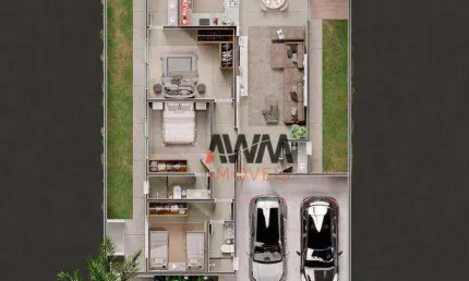 Casa com 3 SUÍTES à venda, 154 m² por R$ 1.200.000 - Jardim Cristal - Aparecida de Goiânia/GO