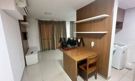 Apartamento mobiliado com 1 quarto para alugar, 42 m²- setor oeste - goiânia/go