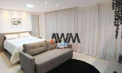 Apartamento mobiliado com 1 quarto à venda, 42 m² por R$ 475.000 - Setor Oeste - Goiânia/GO