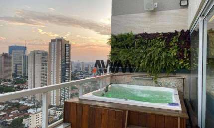 Cobertura Mobiliada 2 Quartos, 101 m² - venda por R$ 1.180.000 ou aluguel  - Setor Oeste - Goiânia/GO